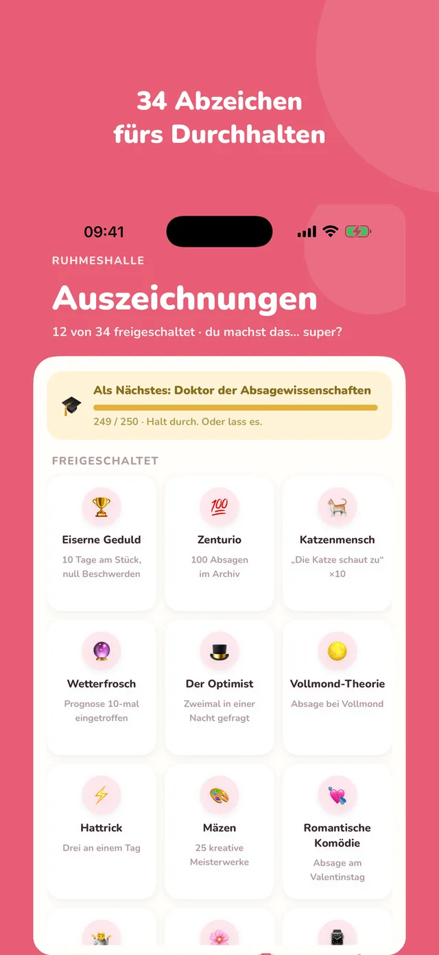 34 Abzeichen